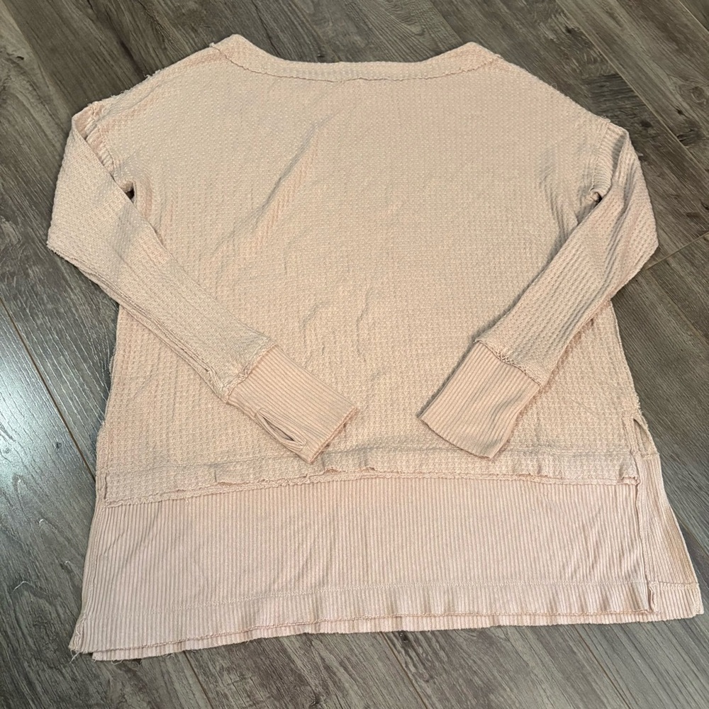 Free People North Shore Thermal waffle knit long sleeve top - Picture 3 of 8